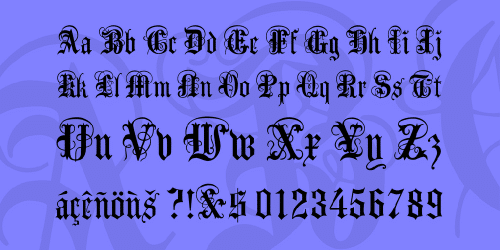 Anglican Text Font