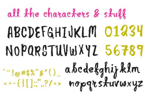 Another Brush Pen Font