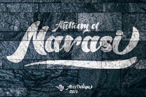Anthem of Narasi Script Font