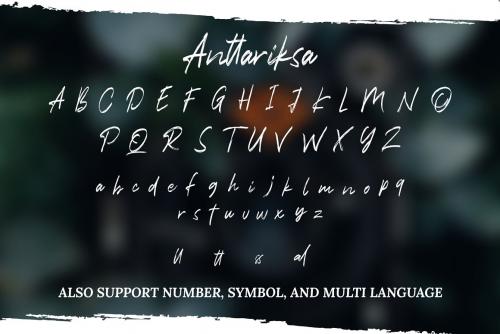 Anttariksa Brush Font
