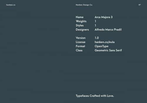Arca Majora Typeface