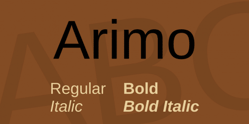 Arimo Font Family