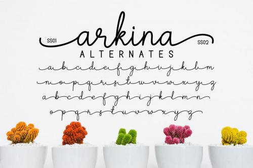 Arkina handwriting Font