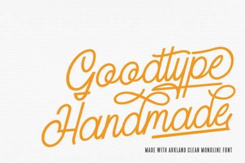 Arkland Monoline Script Font