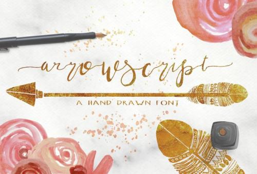 Arrow Script Font