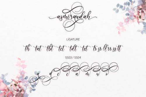 Asmirandah Calligraphy Font