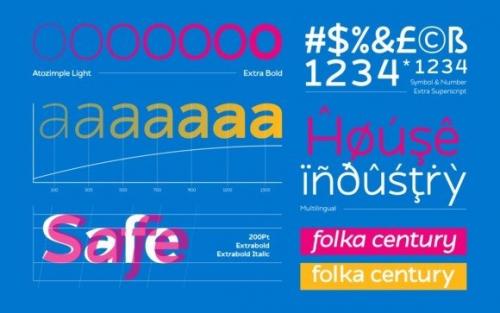 Atozimple Sans Serif Font