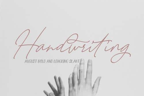 August Bold Script Font