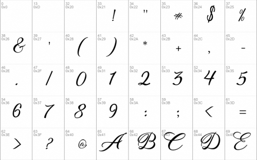 August Calligraphy Font