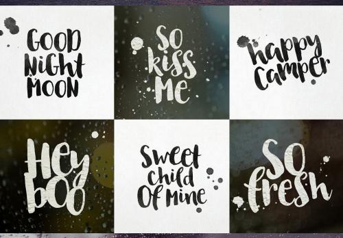 August Rain Brush Font