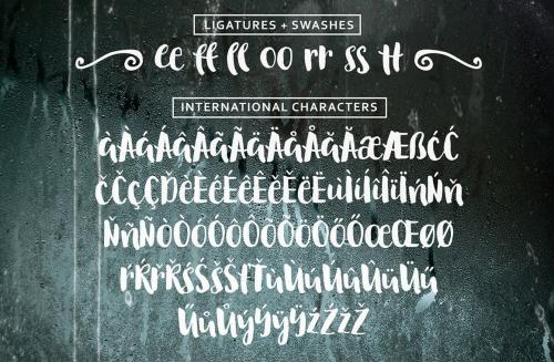 August Rain Brush Font