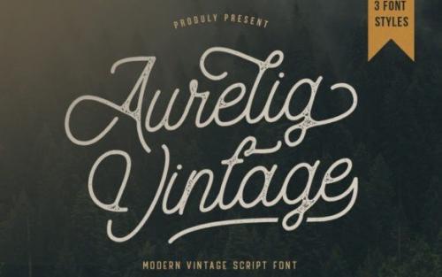 Aurelig Vintage Script Font