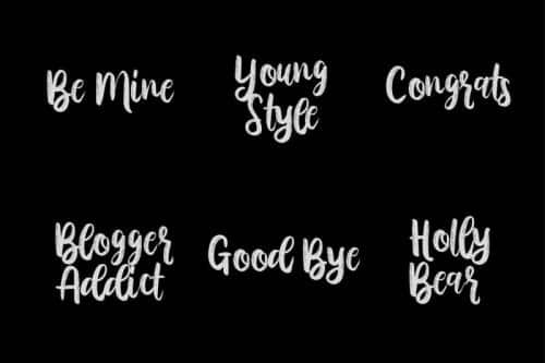 Austhina Brush Calligraphy Scratch Font