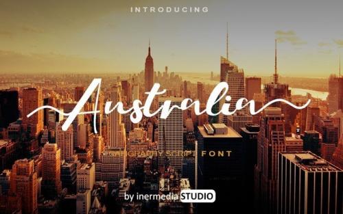 Australia Calligraphy Font