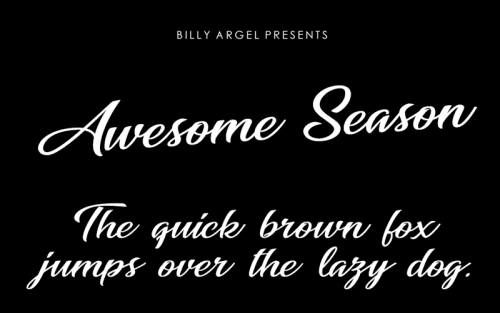 Awesome Season Script Font