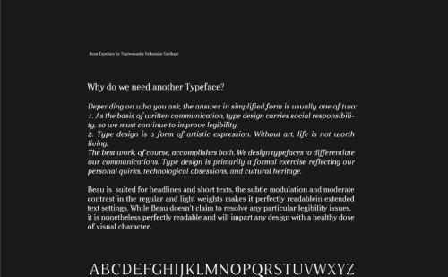BEAU TYPEFACE Font