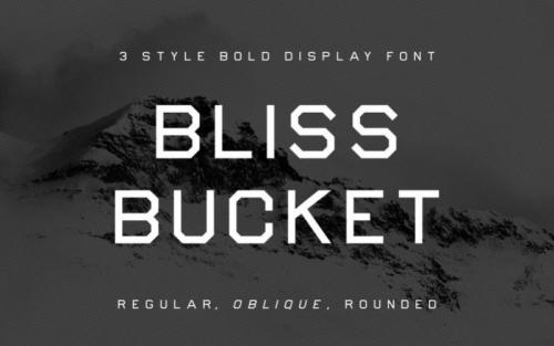 BLISS BUCKET FONT FAMILY