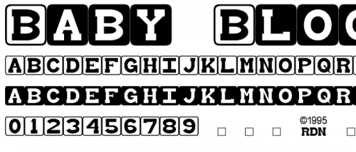 Baby Blocks Font