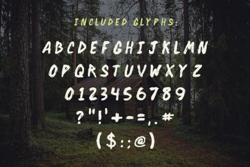Backwoods Cabin Font Backwood Font
