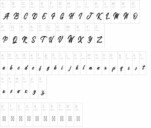 Badminton of Shadow Font