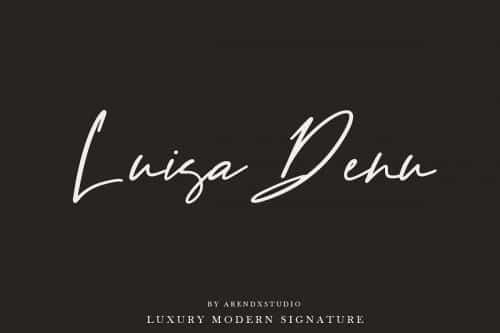 Baekrajan Luxury Modern Signature Font
