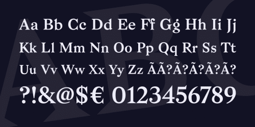Bagnard Font