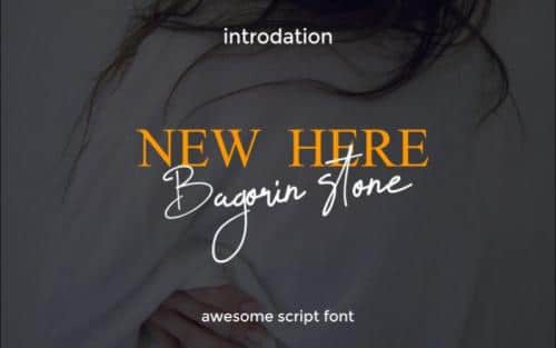 Bagorin Stone Font
