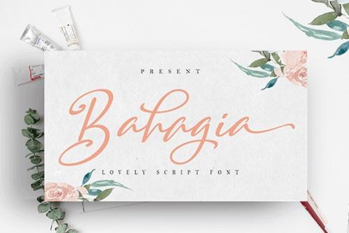 Bahagia Calligraphy Font