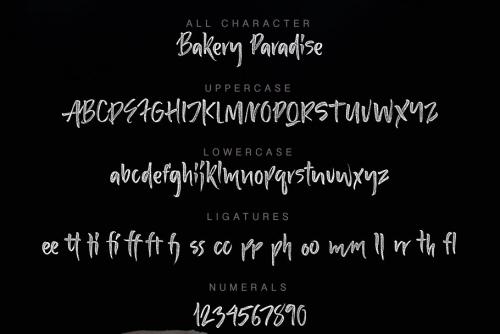 Bakery Paradise Handwritten Font