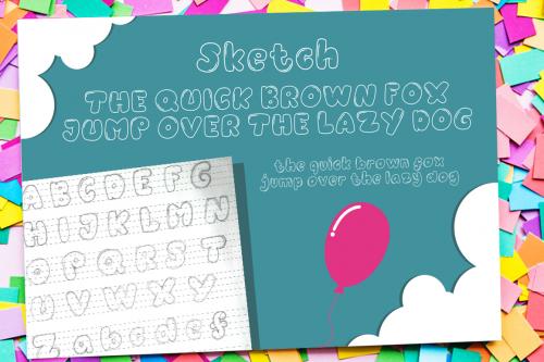 Balonku Cartoon Font