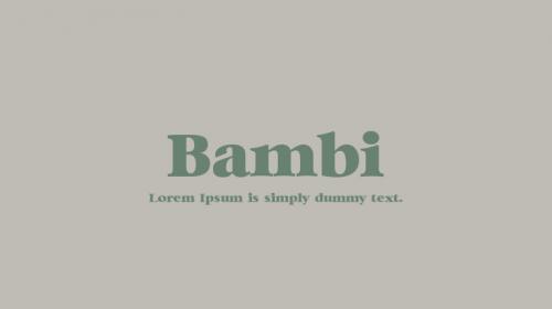 Bambi Font