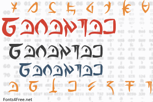 Barazhad Script Font