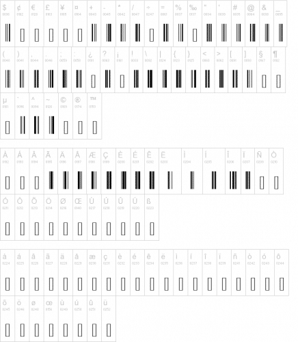 Barcode Font