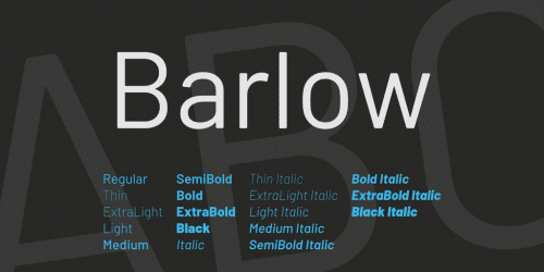 Barlow Font Family
