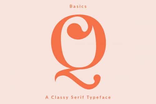 Basics Serif Script Font