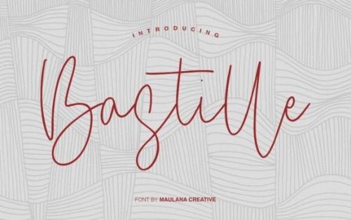 Bastille Handwritten Font