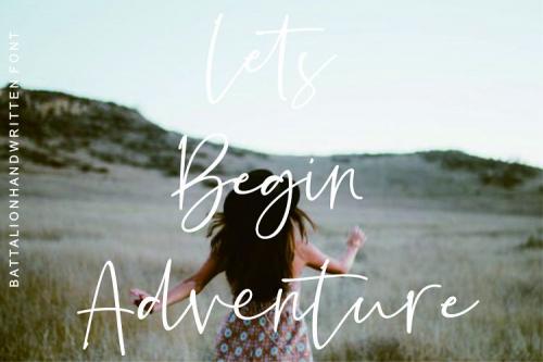 Battalion Handwritten Font