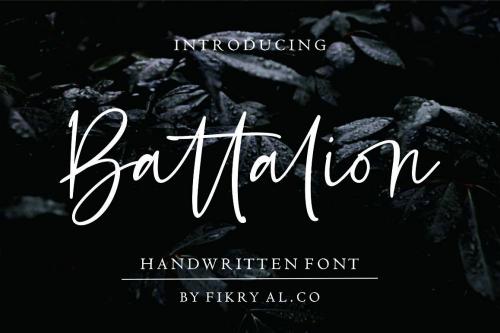 Battalion Handwritten Font