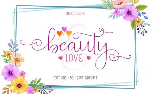 Beauty And Love Font Duo