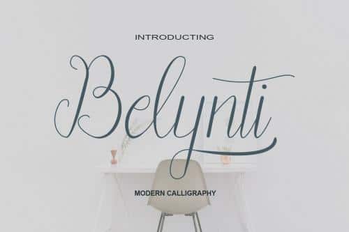 Belynti Calligraphy Font