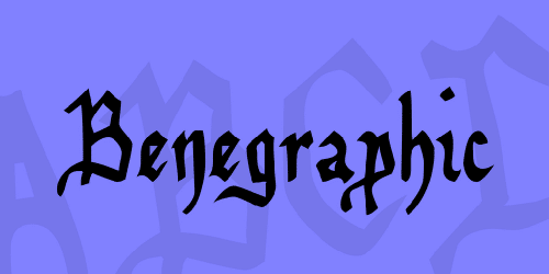 Benegraphic Font