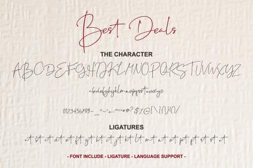 Best Deals Script Font