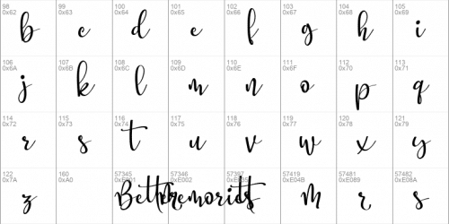 Better Memories Font