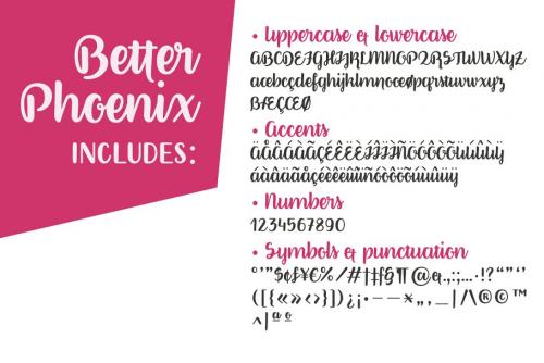 Better Phoenix Sample Font