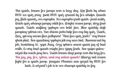 Better Phoenix Sample Font