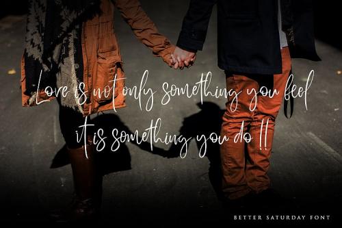 Better Saturday Script Font