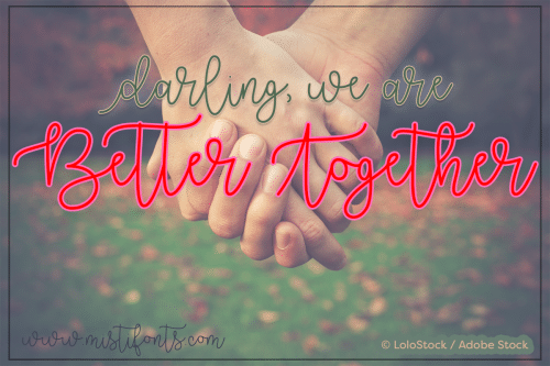 Better Together font