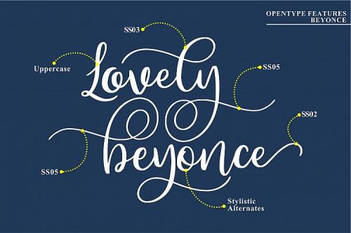 Beyonce Calligraphy Font