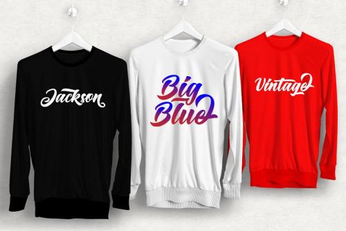 Big Blue Bold Script Font