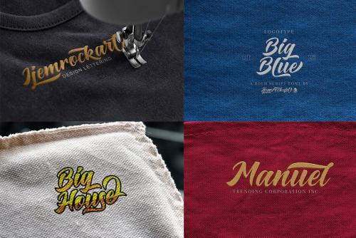 Big Blue Bold Script Font